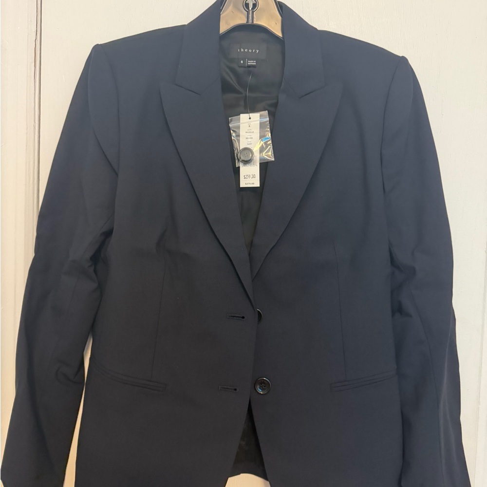 NWT Theory navy blue Blazer and skirt set